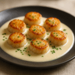 Noix de St-Jacques à la crème